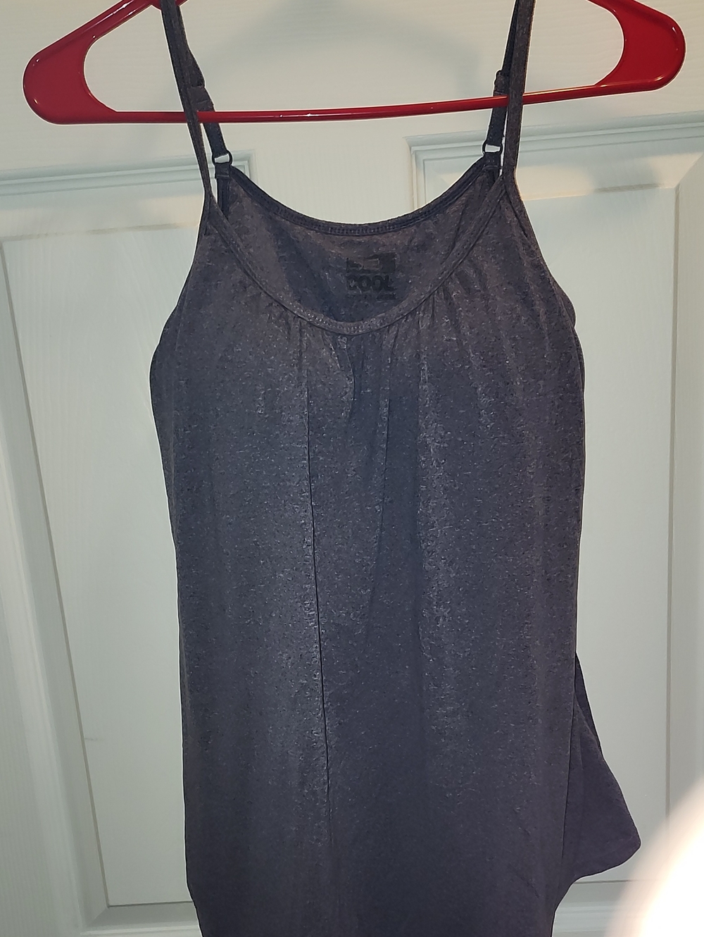 Women’s Purple Adjustable Strap Camisole W/built In Bra